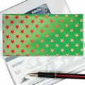 Stars Green 3D Lenticular Checkbook Cover (Stock)